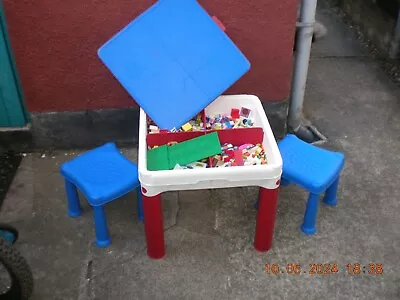 Buy Mix Of Lego Bricks And Others With A Table And Chairs Used  For Collection Only  • 20£