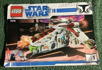 Buy Lego Star Wars Republic Attack Gunship 7676 - 95% Complete See Description • 185£
