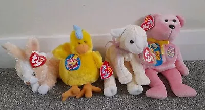 Buy TY Beanie Babies Easter Bundle, Topsy, Henley, Fleecie, Eggs 2008 **NEW & TAGS** • 20£