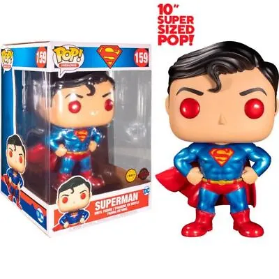 Buy Funko 10  Pop! Heroes: DC Superman Pop Figure - CHASE - Jumbo #159 (Heat Vision) • 99.95£