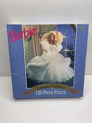 Buy Vintage Barbie Limited Edition Barbie Jigsaw Puzzle 120 Piece White Dress • 15.59£
