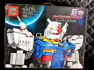 Buy Gundam Rx 78-2 Construction Brick Set 3500 Pieces 1/60 Scale • 215£