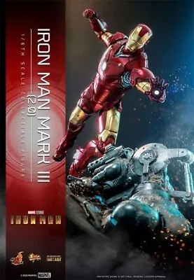 Buy Hot Toys Iron Man Movie Masterpiece Series Diecast 1/6 Iron Man Mark III 2.0 • 556.86£