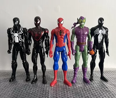 Buy Marvel Titan Hero Series Spider-Man Action Figures 12” Hasbro Toys Bundle • 19.99£