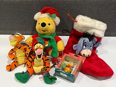 Buy Vintage Disney Mattel Fisher-price Winnie The Pooh Soft Toys Christmas Bundle X5 • 24.95£