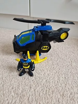 Buy Fisher Price Imaginext DC Super Friends Batman Helicopter And Figure • 7£