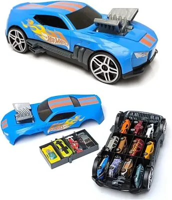 Buy Hot Wheels Car Storage 2in1 Race N Haul Free Wheel Car Storage Case With Retrac • 24.79£