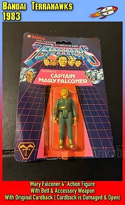 Buy Vintage 1983 Bandai Terrahawks: Mary Falconer Open Carded Action Figure (1983) • 44.99£