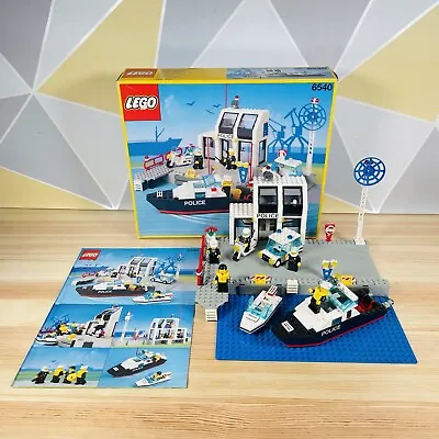 Buy Lego Vintage 6540 Town Police - Pier Police (1991) With Box & Manual • 60£