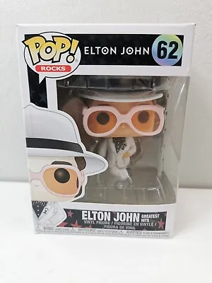 Buy Elton John (62)  In White Suit- Funko  Pop Rocks/Vinyl Figure • 29.49£