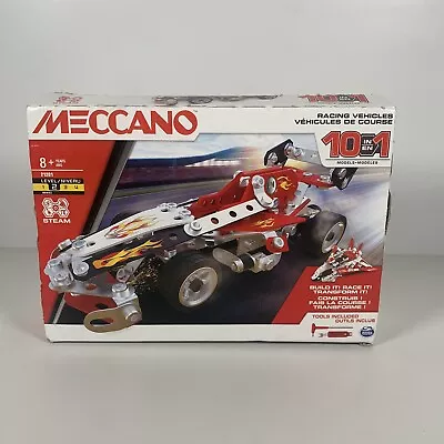 Buy Meccano 10in1 Racing Vehicles STEM Model Building Kit Level 2 New (Damaged Box) • 11.99£