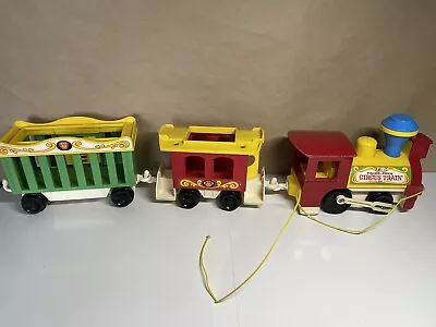 Buy Fisher-Price Circus Train 991 Pull Along Vintage Toy 1973. Working Toot • 24.99£