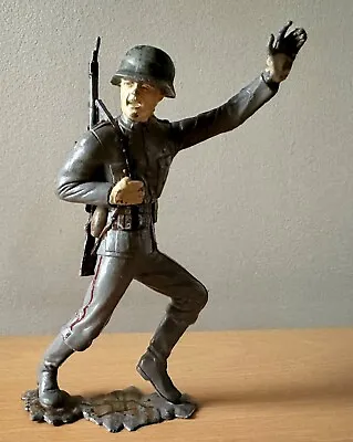 Buy Vintage Louis Marx 6.3  World War German Toy Soldier With Riffle 1960s | Waving • 6.99£