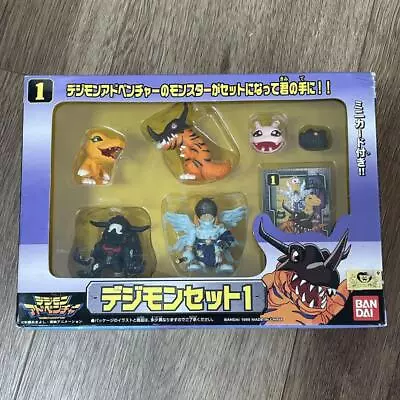 Buy Digimon Adventure Mini Figure Set Vol.1 BANDAI Japan Anime W/BOX Vintage 1999 • 148.16£