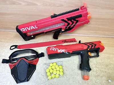 Buy Nerf Rival Zeus Mxv-1200 Auto Blaster With 12 Ball Mag Team Red + XV 700 Apollo • 29.99£