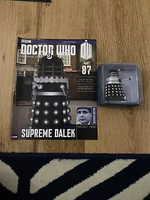 Buy Bbc Dr Doctor Who Eaglemoss Figurine Collection Issue 87 Black Supreme Dalek • 11.99£