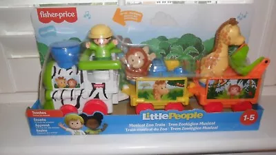 Buy BRAND NEW Fisher-Price Little People Musical Zoo Train Playset  --duplicate Gift • 22£