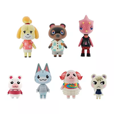 Buy Animal Crossing New Horizons 7 Piece Gift Set Of Flocked Dolls Brand New Bandai • 34.99£