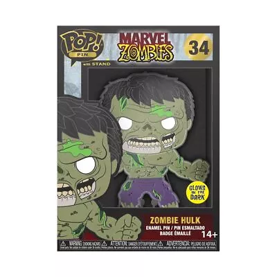 Buy Loungefly GROUP POP! Large Enamel Pin MARVEL: ZOMBIE HULK - Hulk - Marvel Zombie • 9.85£