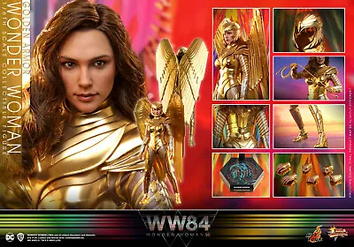 Buy New Hot Toys Wonder Woman 1984 Golden Armor MMS577 1/6 Figure Standard Version • 380£