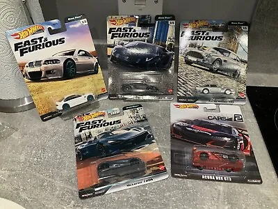 Buy Hot Wheels Fast And Furious And Others Premium Cars Lot MOC • 39.99£