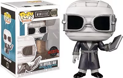 Buy Funko,3.75 Inches,Multicolor, 46856 POP Movies UM- Invisible Man BW • 22.17£