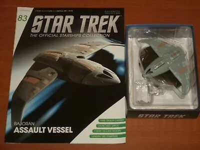 Buy Star Trek Starships Collection: #83 BAJORAN ASSAULT VESSEL  'Eaglemoss 2016' • 14.99£