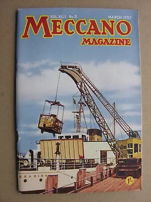 Buy 1957 MECCANO MAGAZINE Mar Decca Navigator, Isle Of Wight Ferry Festiniog Railway • 8£