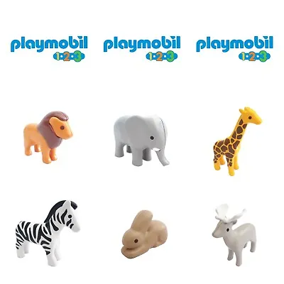 Buy Playmobil 123 Animals Zoo Farm Animals • 5.79£
