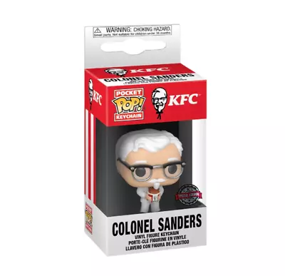 Buy Ad Icons: KFC Colonel Sanders W/ Bucket Funko Pop! Keychain • 8£