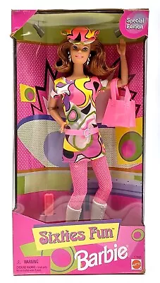 Buy 1997 Sixties Fun Barbie 60s Doll Fashion / Red Hair, Mattel 17693, NrfB • 76.98£