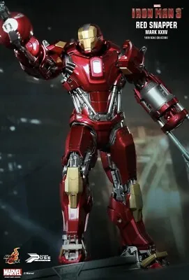 Buy Hot Toys PPS002 Iron Man 3 MK35 Red Snapper 1/6 Scale Action Figure MISB! • 189.99£