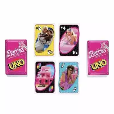Buy Card Board Games Of Mattel FMP71 UNO Barbie Party Family Friend Child 2 Players • 7.22£