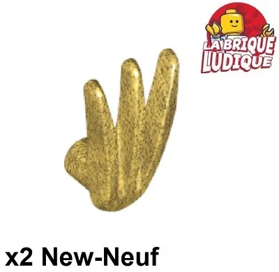 Buy LEGO 2x Weapon Bladed Claw Spread Claw Blade Gold Golden/Pearl Gold 10187 New • 1.61£