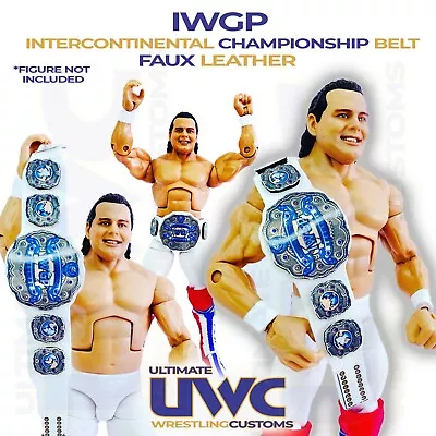 Buy IWGP Intercontinental Faux Leather Championship Title For Mattel/Jakks WWE AEW • 12.99£