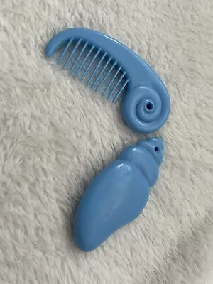 Buy Vintage G1 My Little Pony Blue Sea Pony Seapony Shell Comb And Brush • 7£