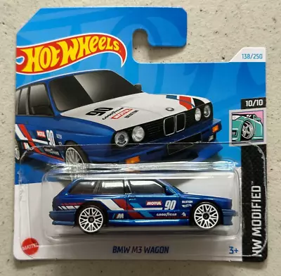 Buy Hot Wheels BMW M3 WAGON Short Card With Protector E30 • 7.49£