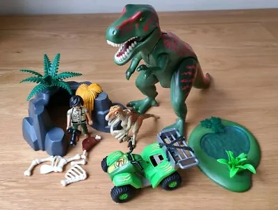Buy PLAYMOBIL Dinos T-Rex Attack With Raptor And Quad, Play Set (70632) • 12.99£