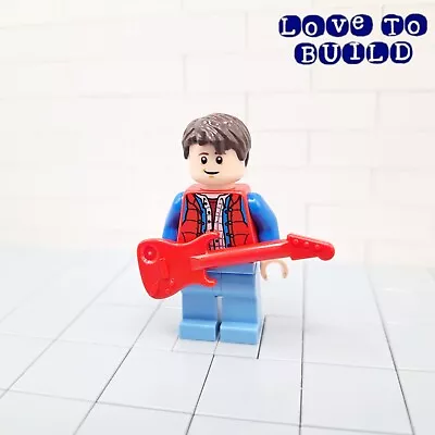 Buy ⭐ LEGO Ideas Marty McFly With Guitar Minifigure Idea001 From Sets 71201 21103 • 18.99£