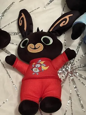 Buy Bing Cbeebies Bed Time Bunny Teddy In Red Pjamas By Fisher Price Mattel • 6£