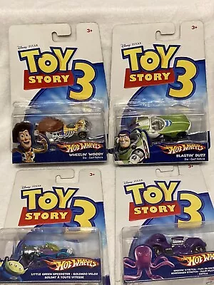Buy Hot Wheels Toy Story 3 #X4 Woody,Buzz,Stretch  And Alien Speed Cars • 26.50£