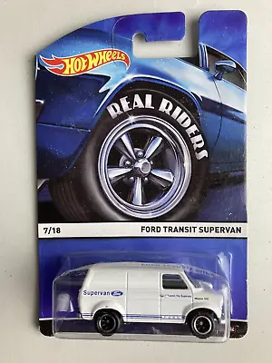 Buy Hot Wheels New Card Rare Vintage Ford Transit Supervan On Real Riders From 2014 • 35£