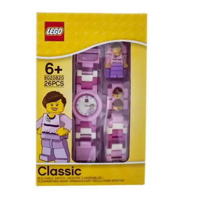 Buy Lego Classic Pink Kids Minifigure Link Buildable Watch With Plastic Strap Pink • 12.99£