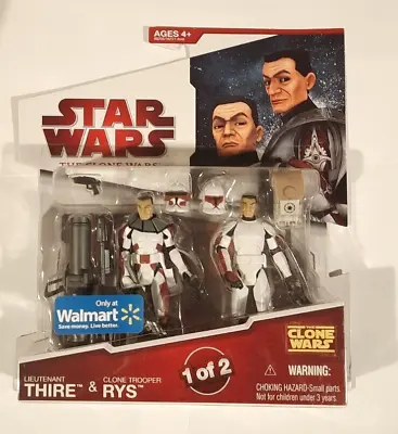 Buy Star Wars Lieutenant Thire + Clone Trooper Rys 1 Of 2 Action Figure 2 Pack New • 99.99£