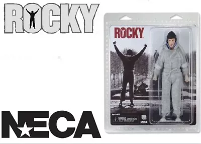 Buy NECA ROCKY RETRO CLOTHED 8 Inch ROCKY BALBOA ACTION FIGURE DOLL In SWEATSUIT • 100£