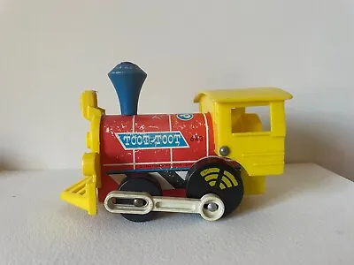 Buy Vintage Classic Retro Toot Toot Fisher Price Pull Along Wooden Train Engine 1964 • 3.20£