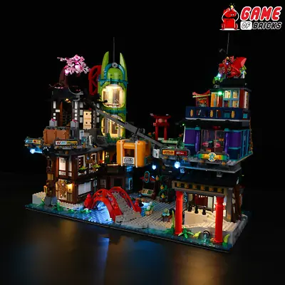 Buy LED Light Kit For NINJAGO City Markets - Compatible With LEGO® 71799 (Remote) • 56.69£
