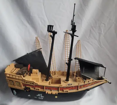 Buy VINTAGE-Playmobil 6678 Floating Pirate Raiders-Ship-Figures-shooting Cannons-ETC • 25£