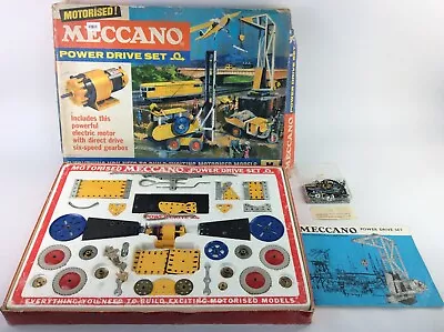Buy Meccano Junior Power Drive Set Vintage Model Building Kit Incomplete • 40£