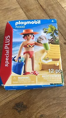 Buy Playmobil 70300 Special Plus Sunbather With Lounge ChAir 9.29 X 11.98 X 3.81 Cm, • 0.99£